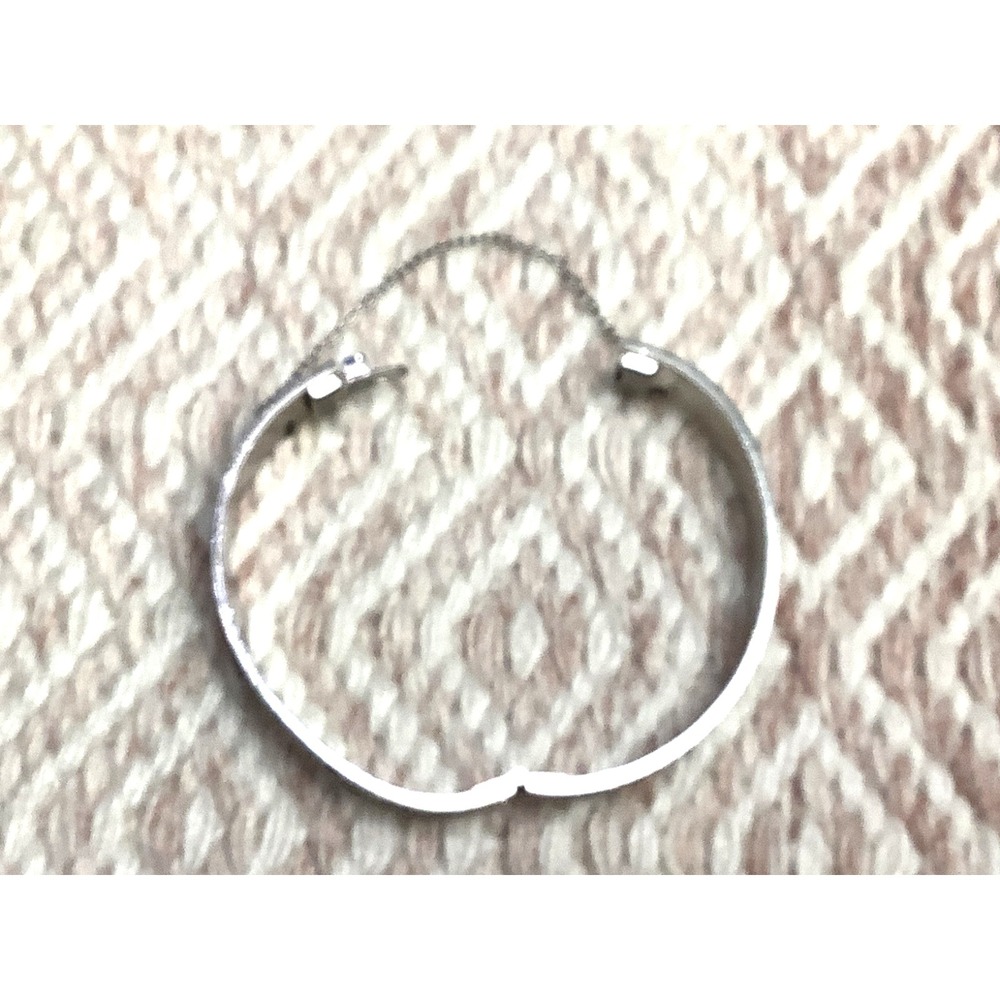 Vintage Whiting & Davis Hinged Etched Floral Bangle Silver Tone Bracelet Jewelry - Picture 3 of 5